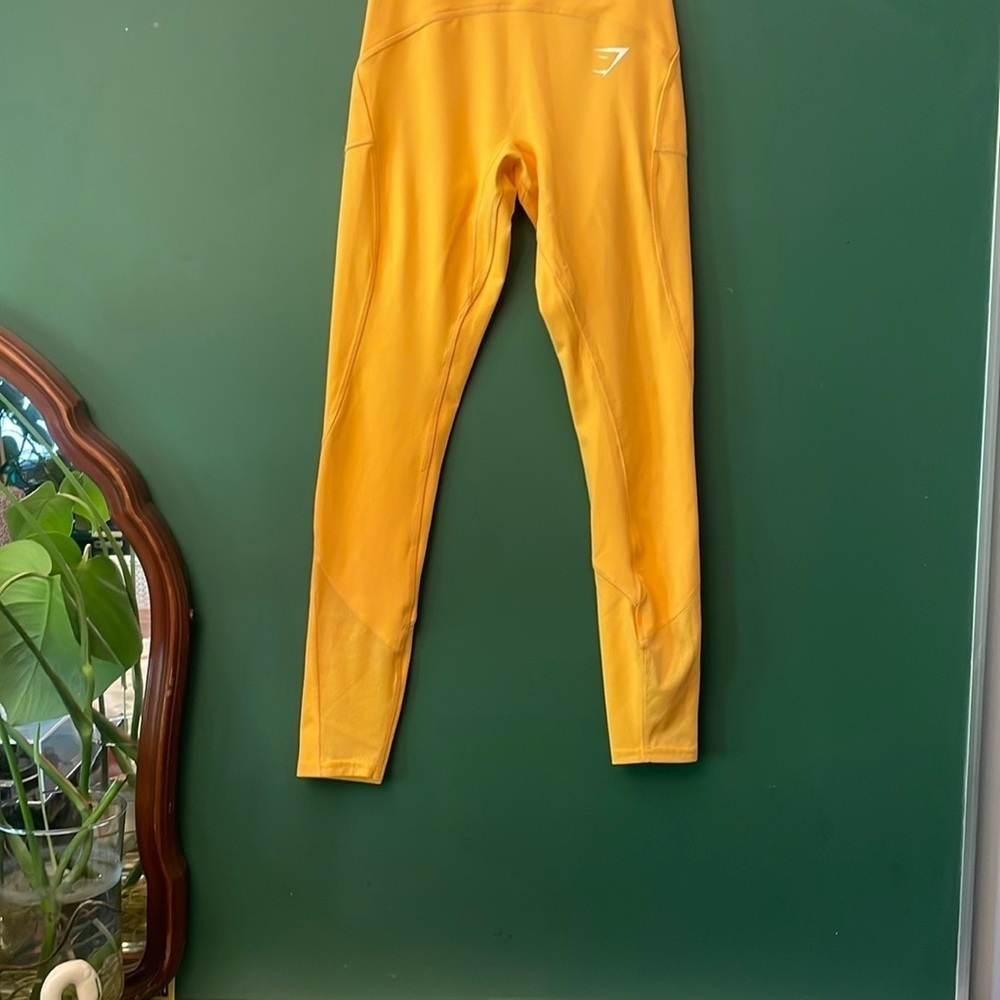 Gymshark Pulse Mesh Leggings Apricot Orange Women's S Activewear Workout